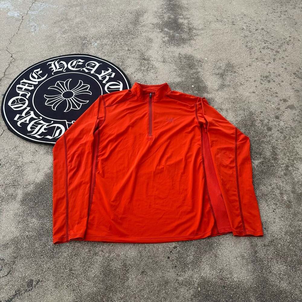 Arc'teryx Motus AR Zip Neck Size M Orange Shirt
